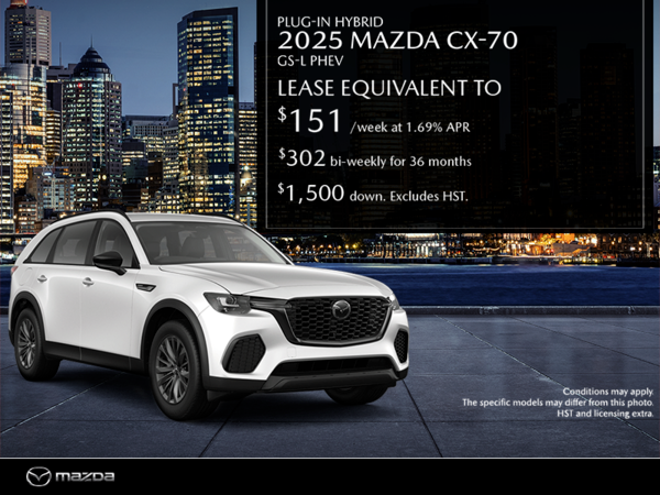 Get the 2025 Mazda CX-70 PHEV